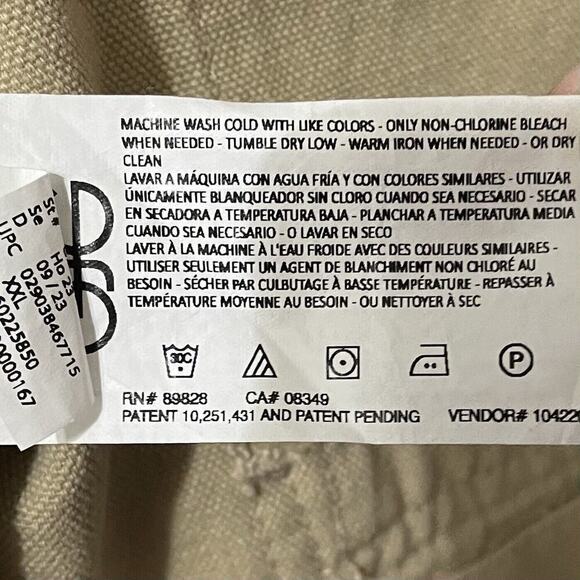 Vintage America 100% Cotton Canvas Anorak Jacket XXL Women Tan Barn Chor… - Picture 9 of 10